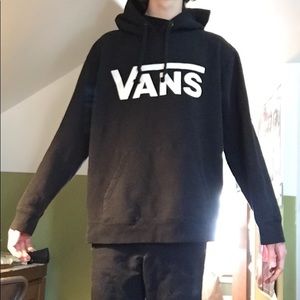 Black Vans logo hoodie